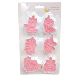 Unicorn cutter set 6 pcs