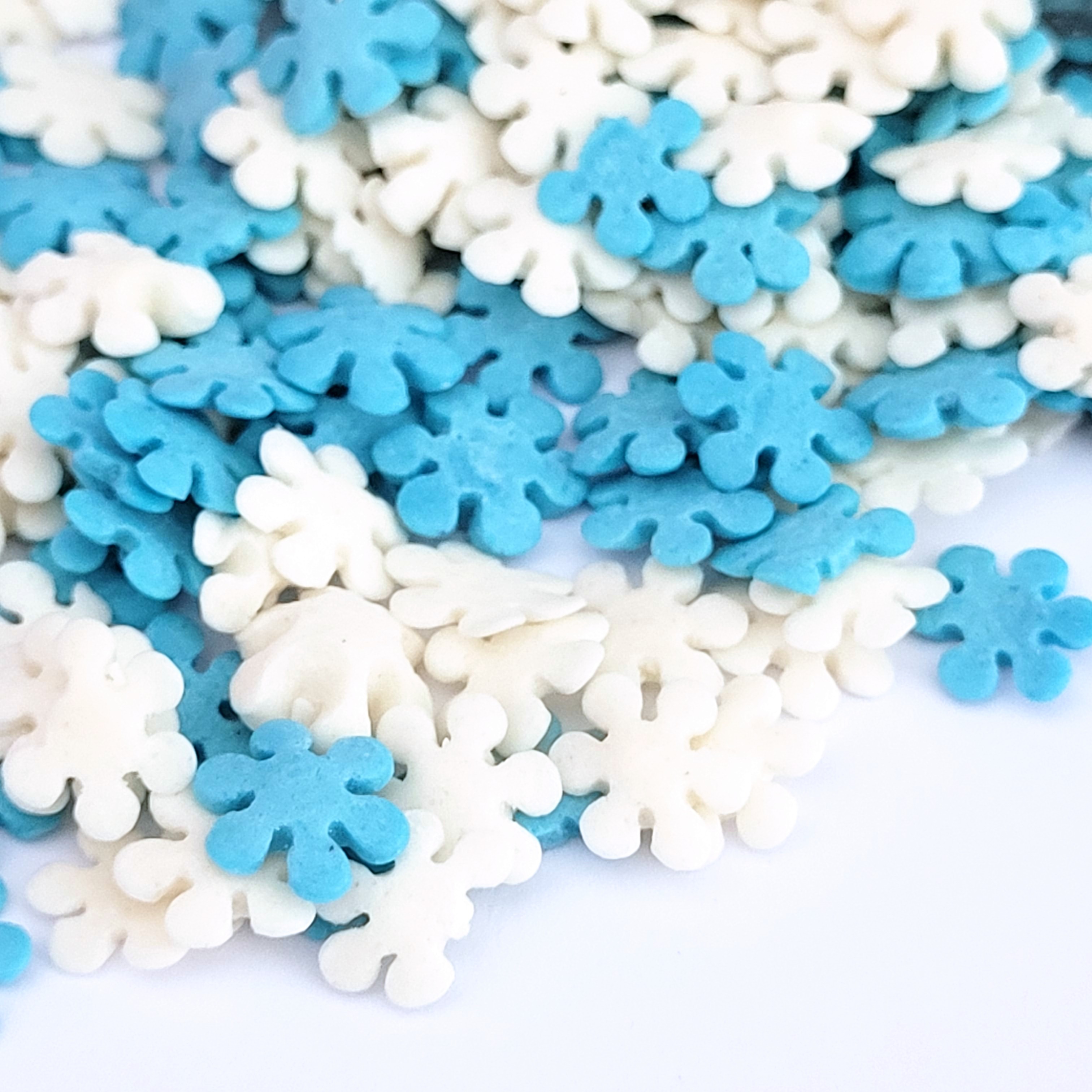Twinkel Sprinkel Snowflakes Mix (Blauw/Wit) - 1 Kg