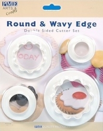 PME Round & Wavy Edge Cutter set - 4 pcs