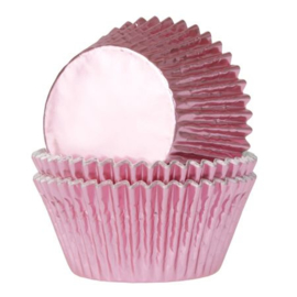 Baking Cups House of Marie Metallic Pink 24 pcs