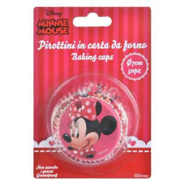 Minnie mousse baking cups - 50 st (roze)
