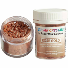 Sugarflair Rose Gold cristaux sucrés - 40 gr (45 ml)