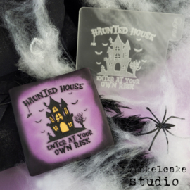 Haunted house stamp
