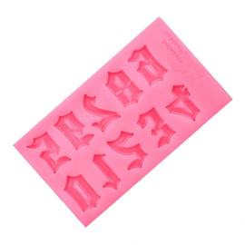 Chiffres moule en silicone Pastry Colours