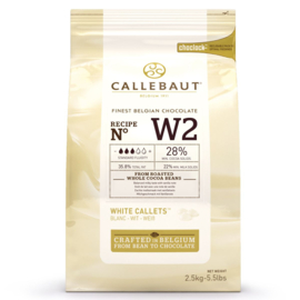 Callebaut Chocolade Callets Wit - 2.5 kg