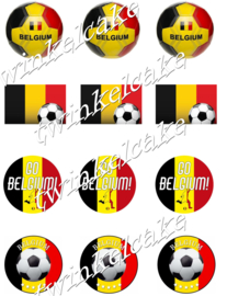 Fussball Essbare Bilder Cupcake Belgien