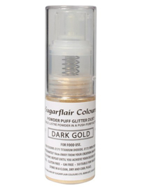 Sugarflair Pump Spray Dark Gold Glitter dust