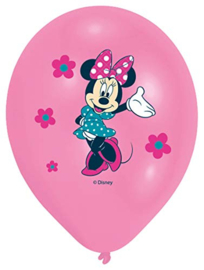 Minnie ballonnen 4 kleuren set 6 st