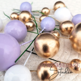 Bälle Gold/Weiss/Lillac - 20 pcs