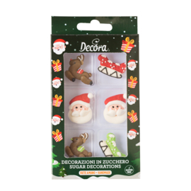 Santa Claus sugar decoration - 6 pcs