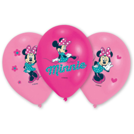 Minnie ballons 4 couleurs - 6 pcs