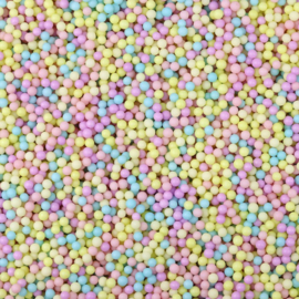 Sugar Ball different pastel colors - 14, 7 and 4 mm