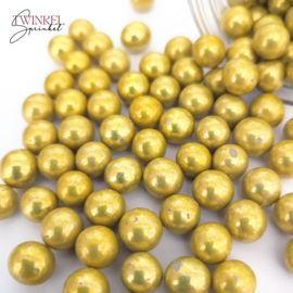 Twinkel Sprinkel Perles Or Metallique 8 mm 80 gr