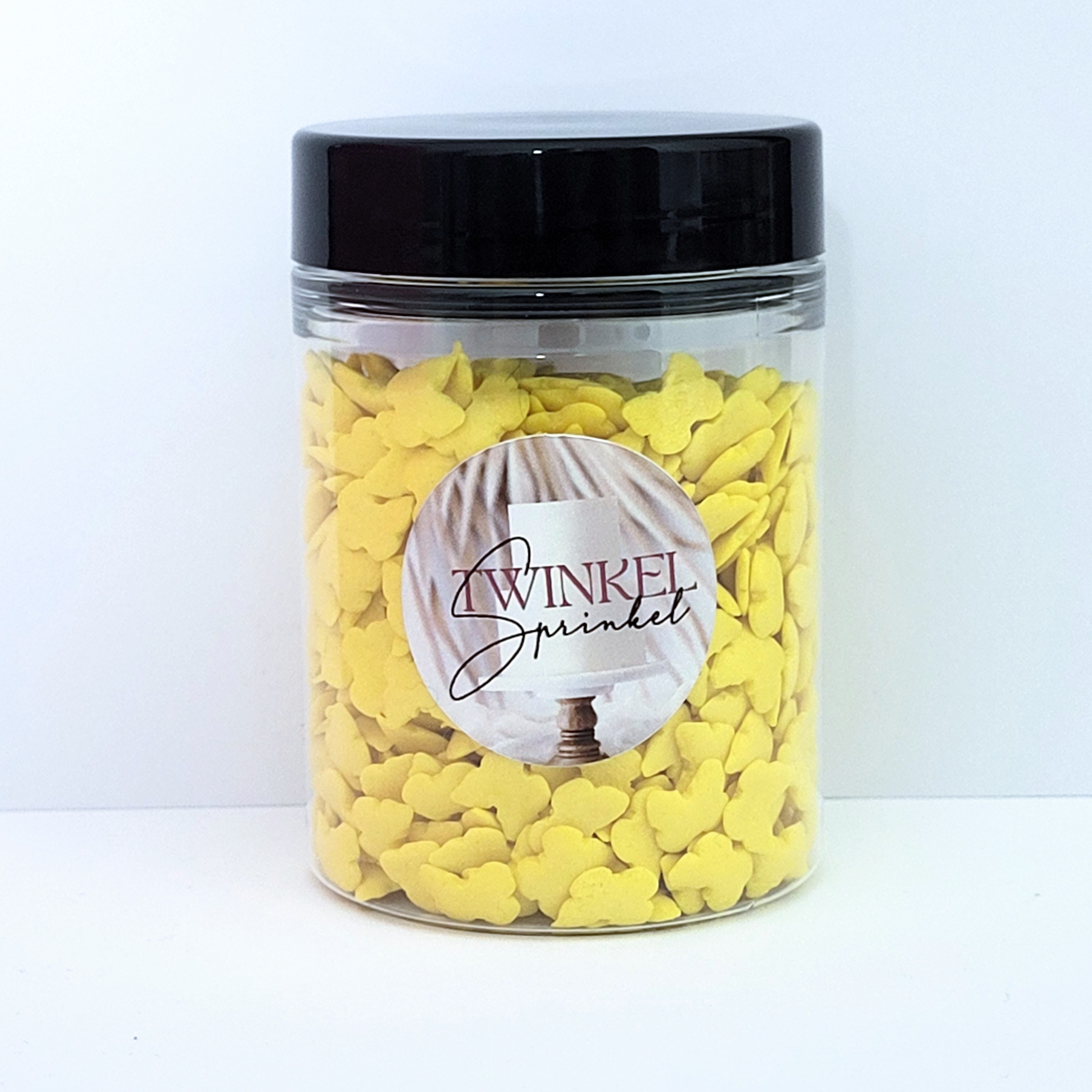 Twinkel Sprinkel Papillons Jaunes  - 60 gr 5 pcs revendeurs