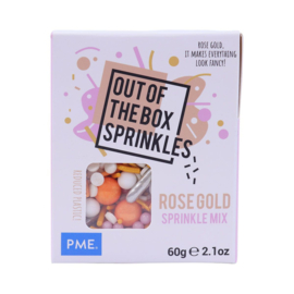 Rose Gold sprinklemix PME out of the box - 60 gr