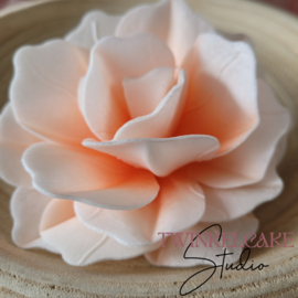 Roos 3D Extra Large Peach 12 cm - 1 st (waferpaper)