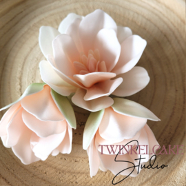 Magnolia 3D Wit 9 & 5 cm - 3 st (waferpaper)