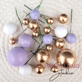 Bälle Gold/Weiss/Lillac - 20 pcs