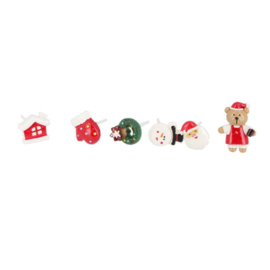 Christmas set toppers - 6 pcs