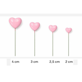 Set Coeurs Roses 20 pcs