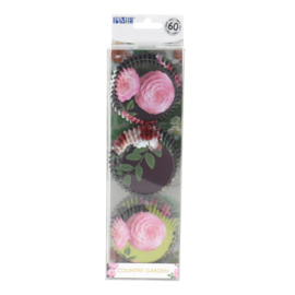 Caissettes en papier Fleurs Champêtres 60 pcs