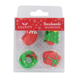 Kerst suikerdecoratie - 12 st