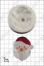 Moule en silicone Père Noel tête Sugarcraft