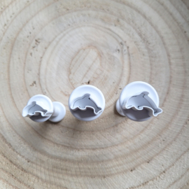 Delphin mini Ausstecher - 3 st