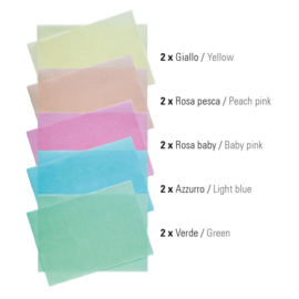 Wafer paper/ouwel paper A4 colored mix 10 pcs