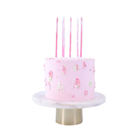 PME Candles Tall Pink Marble - 6 st