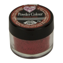 RD Poudre alimentaire mate Rouge Poppy (Poppy Red) - 3 gr