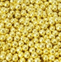 Zuckerperlen Metallic Gold