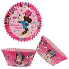 Minnie baking cups - 50 st (roze)