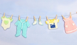 KSD Baby Clothes Washing line Silikonform