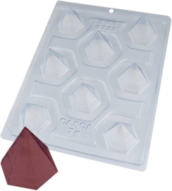 BWB moule à chocolat pyramide hexagonal 3D