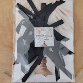 Schleifen small Black 0.7 cm - 10 st