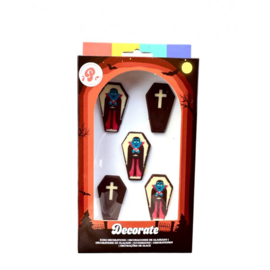 Dracula suikerdecoraties - 5 st (chocolade)