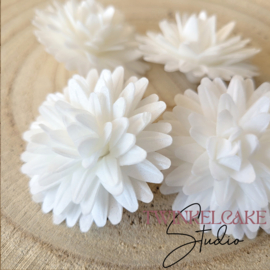 Margriet 3D 4.5 cm White - 4 st (wafer paper)