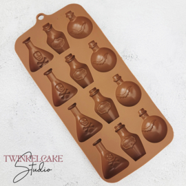 Poison flesjes voor Halloween silicone mal