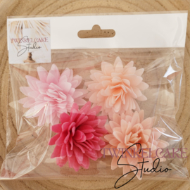 Aster Mix 2 3D - 5.5 cm 4 pcs (wafer paper)