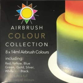 Collection de couleurs aérographe Sugarflair 8 x 15 ml