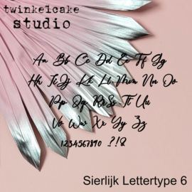 Sierlijk lettertype 6