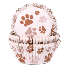 Baking Cups House of Marie Paw Brun 50 pcs