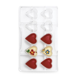 Hartjes 10 holtes chocolademal (Decora)