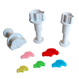 Mini cars plunger/cutter set 3 st