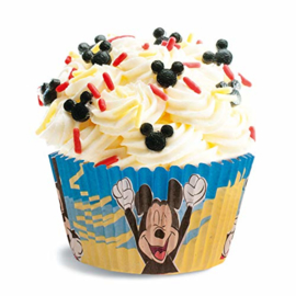 Mickey Mouse baking cups - 50 pcs (bleu/yellow)