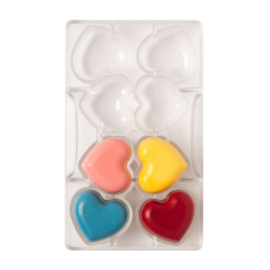 Hartjes klein chocolade mould Decora