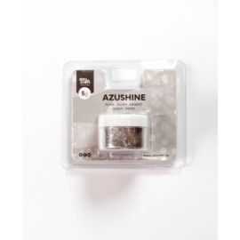 Eetbaar glitterpoeder Zilver - 5 gr Azushine