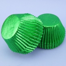 Capsules en papier Vert Métalique House of Marie - 24 pcs