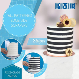 PME Patterned Edge Side Scraper Stripes